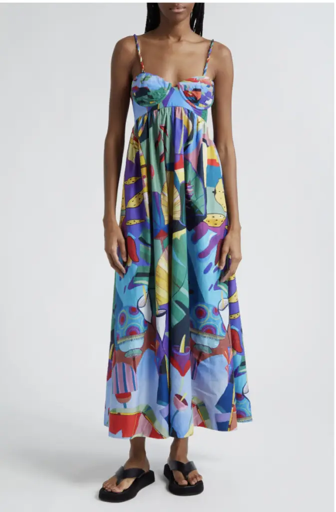 Tropical maxi dress